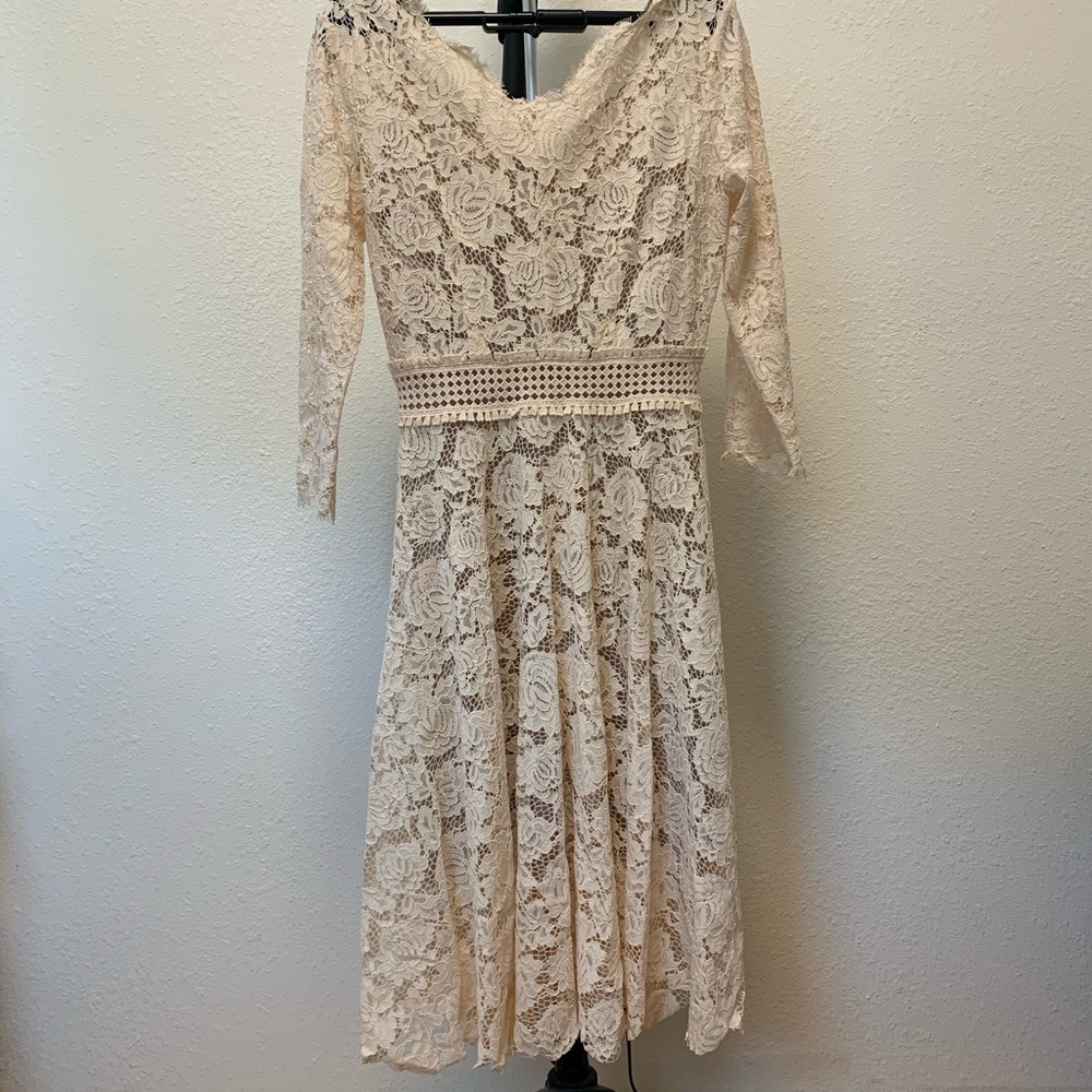 The kooples 3/4” sleeve lace dress-xs